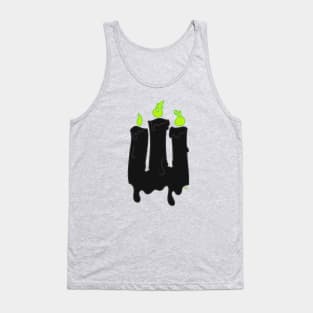 Melting Candles Villain Green (Small) Tank Top